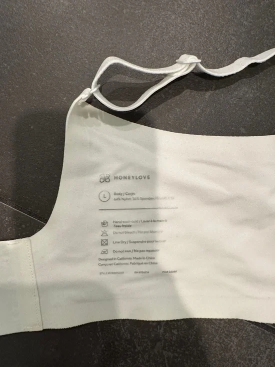 Honeylove Seamless White Wireless Softform Bra w/ Removable Padding L - Picture 4 of 13